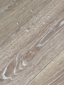 Floor on main level after we swept before we could unload