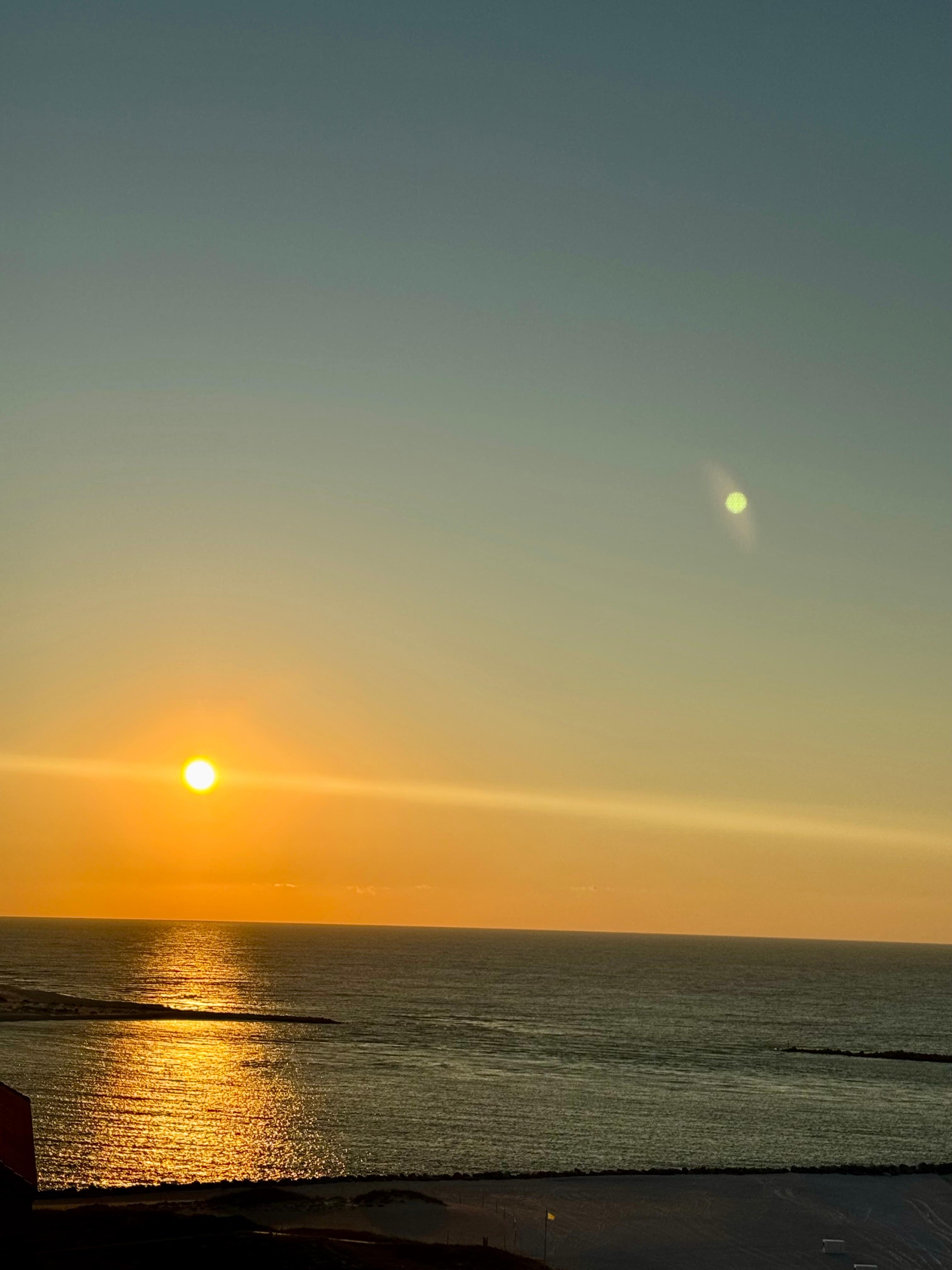 Sunrise from balcony 