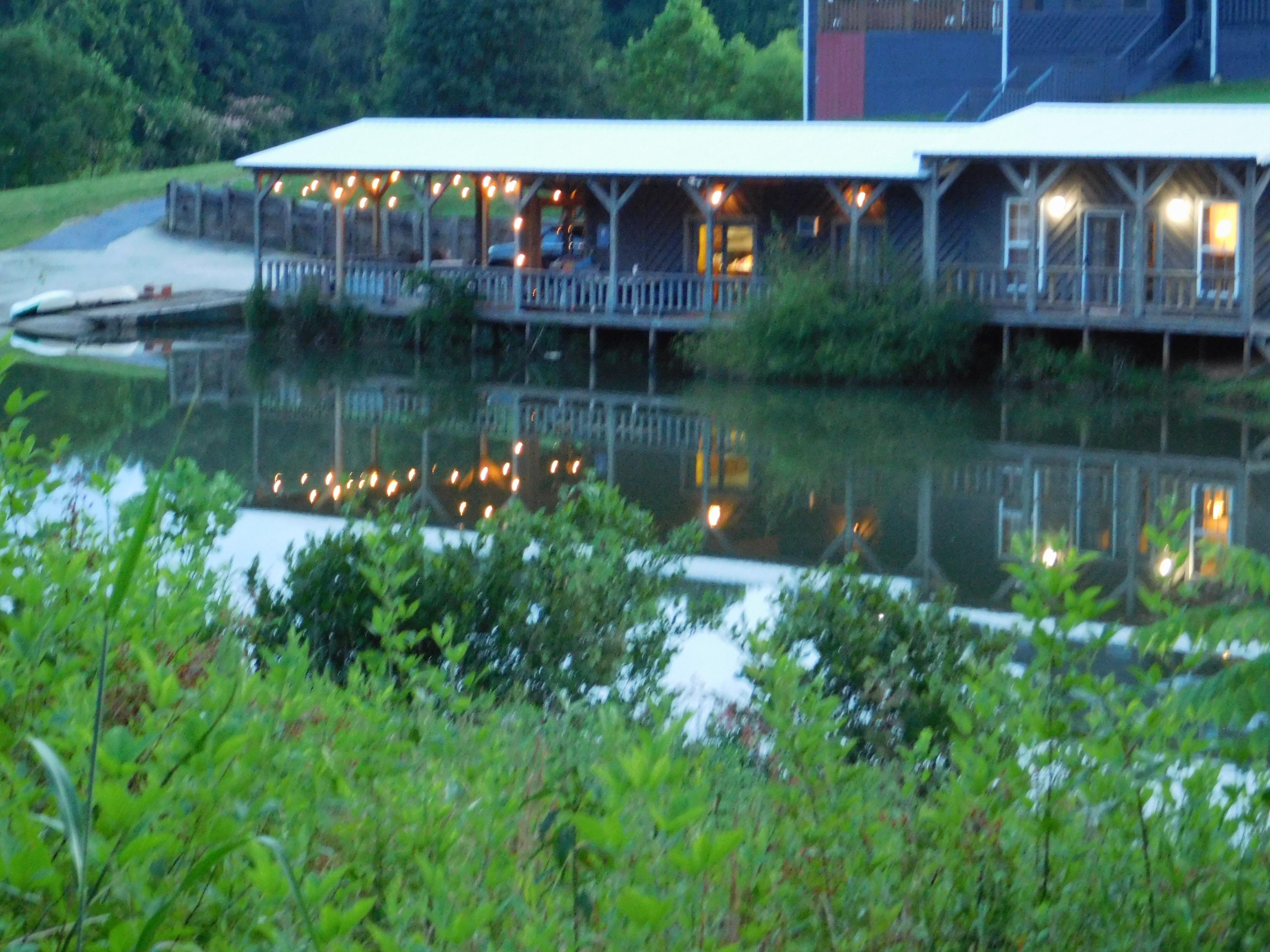 Cabin on lake