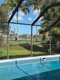 Pool looking out towards the lake