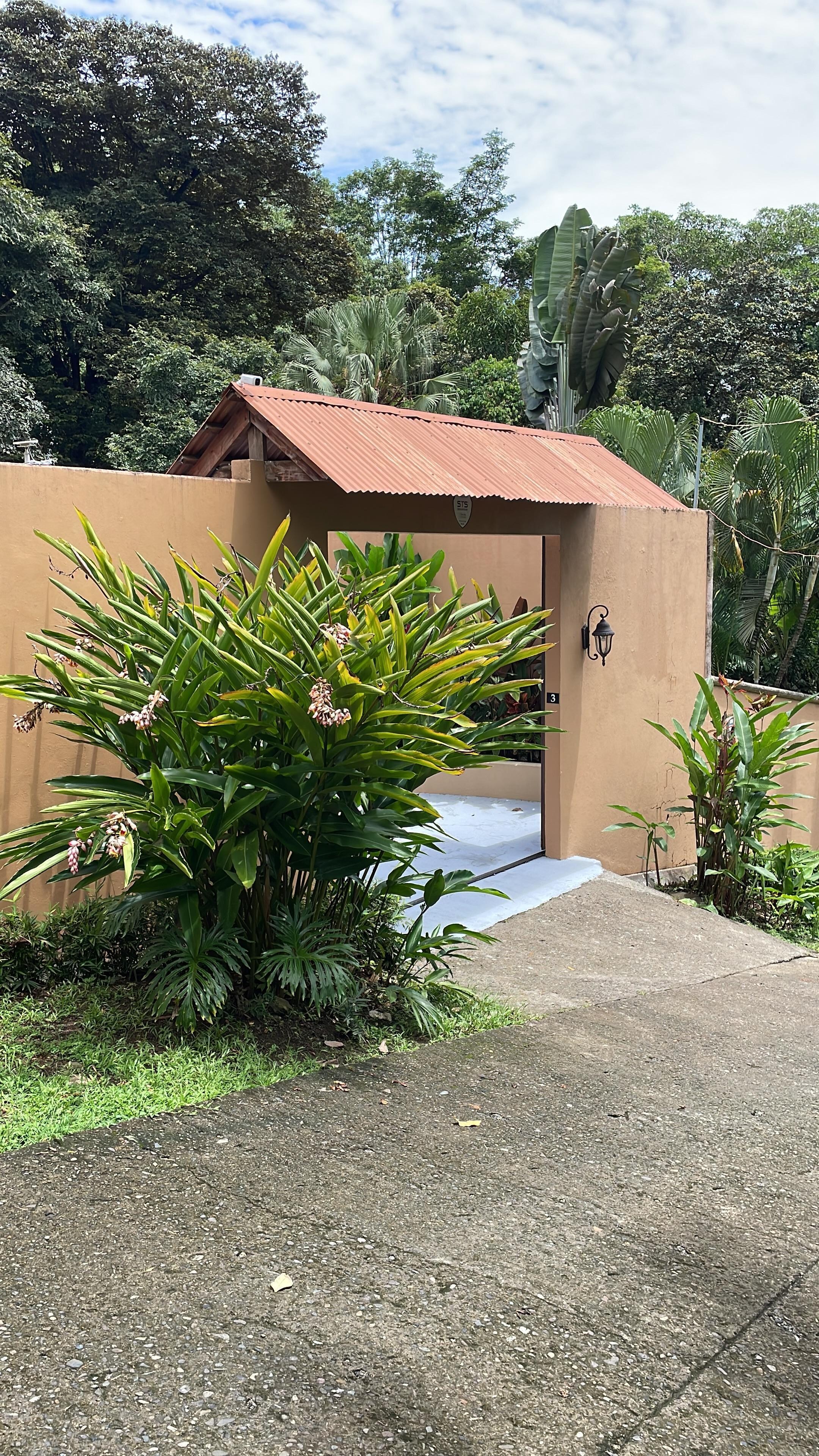 Entry gate to property