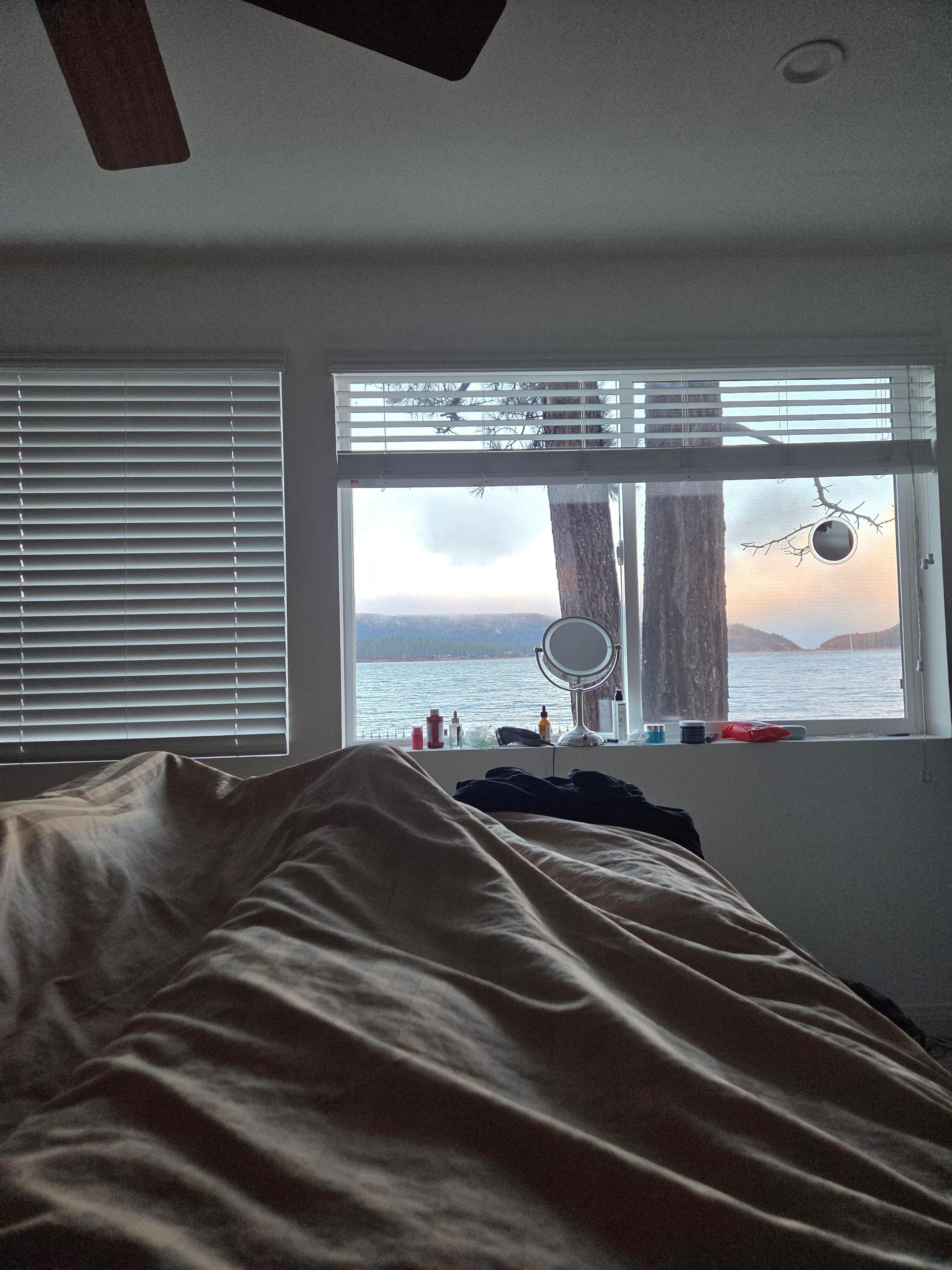 View from the downstairs bedroom