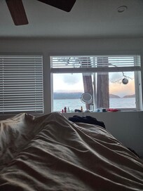 View from the downstairs bedroom