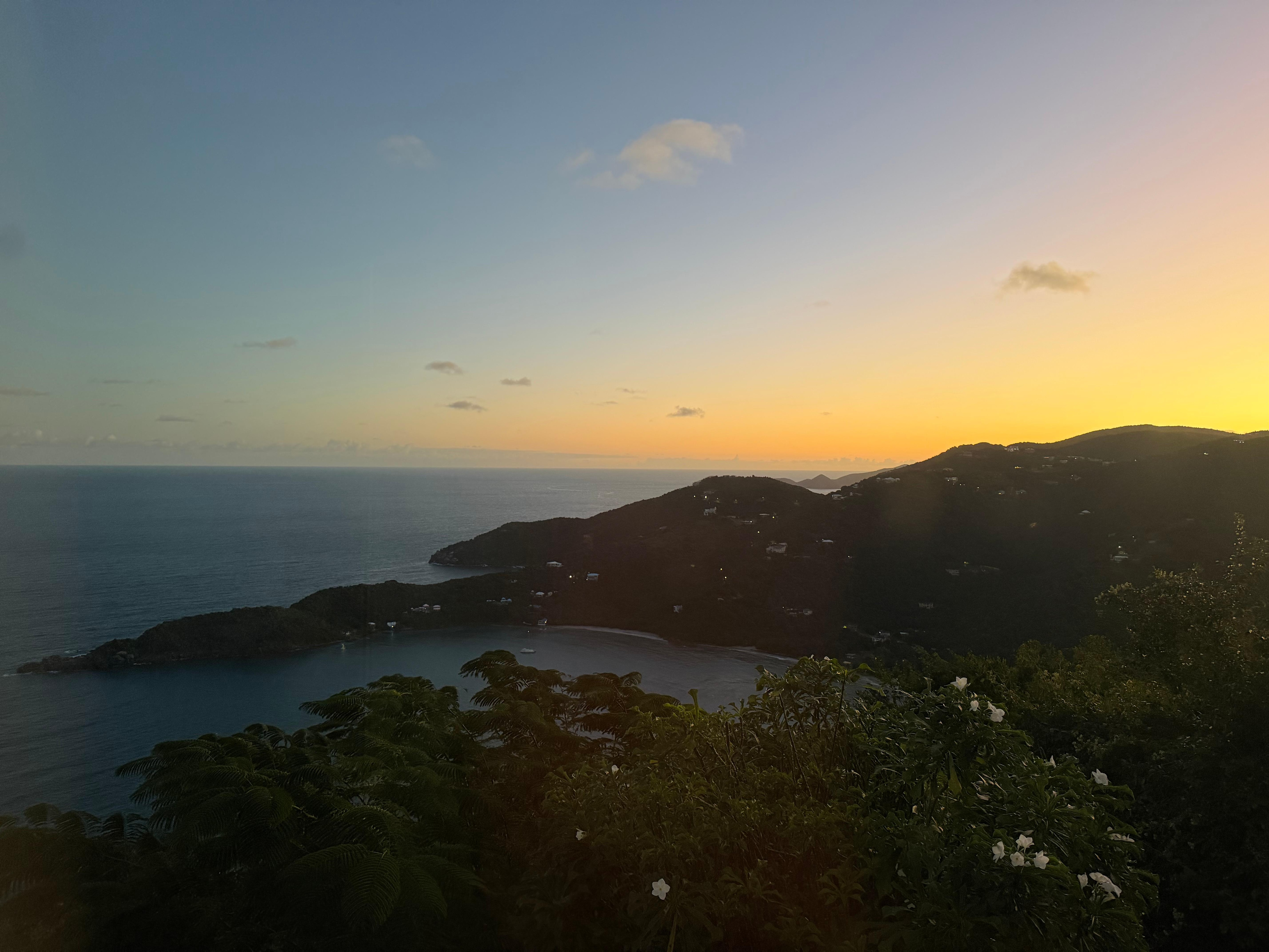 Sunrise from bedroom. 