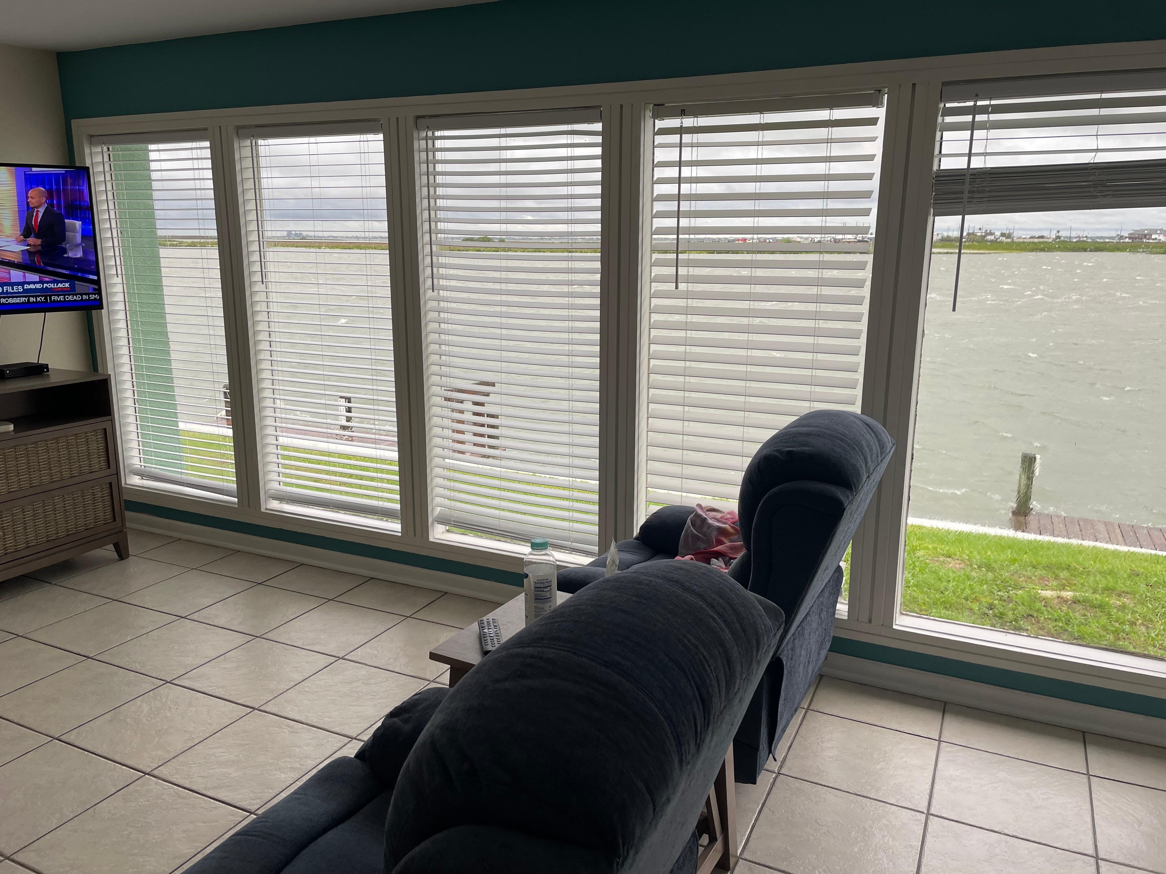 Living room water views all day long