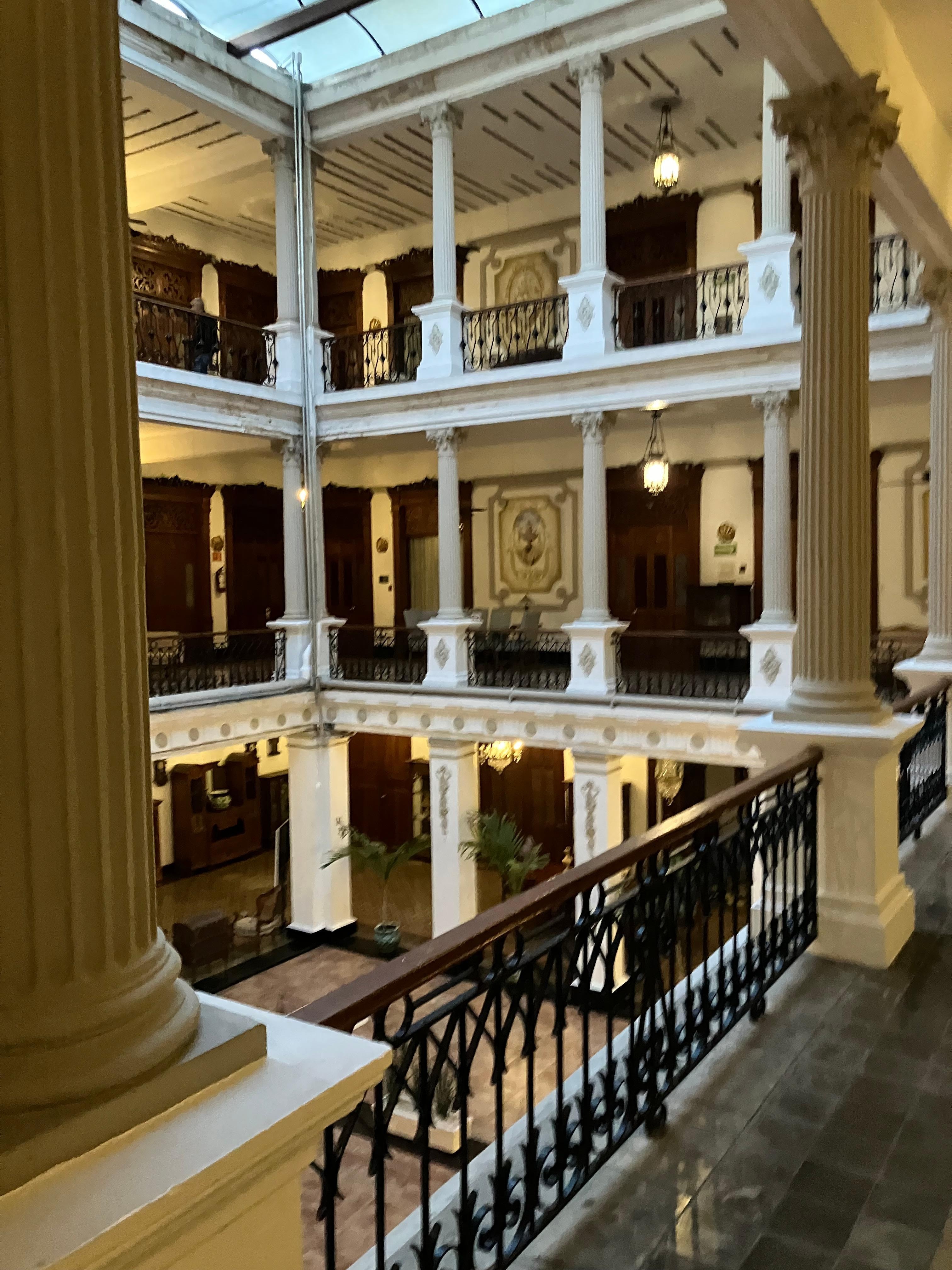 View of the inside lobby/court.