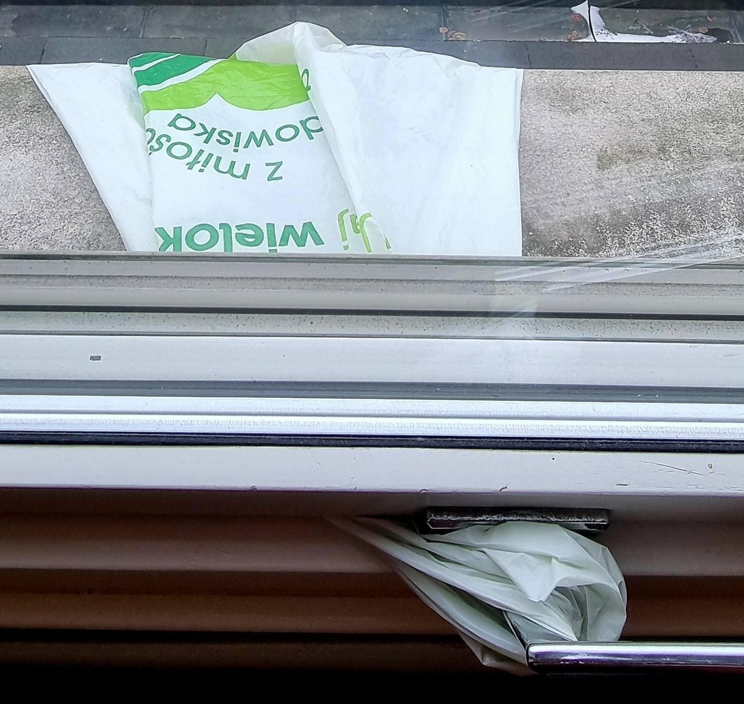 Inget kylskåp så använde naturliga kylan utomhus