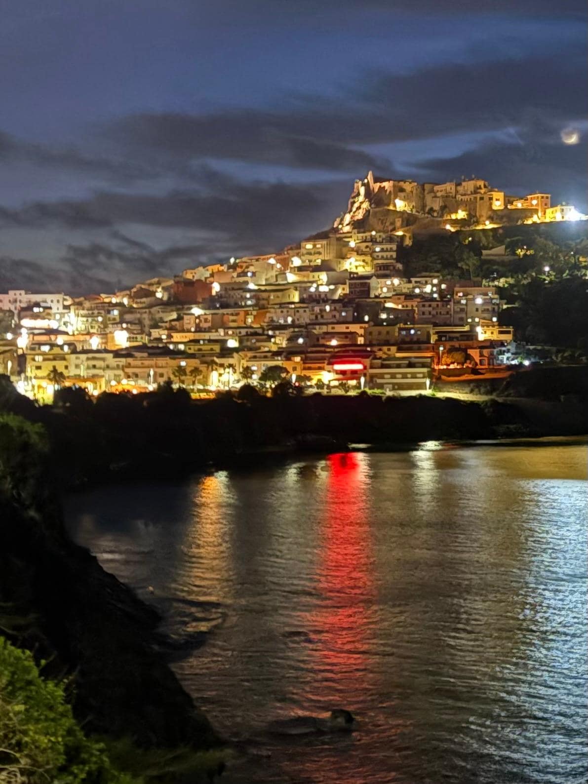 Ausblick am Abend auf Castelsardo 