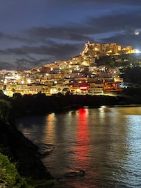 Ausblick am Abend auf Castelsardo