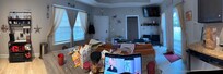 Panorama from raised kitchen table.