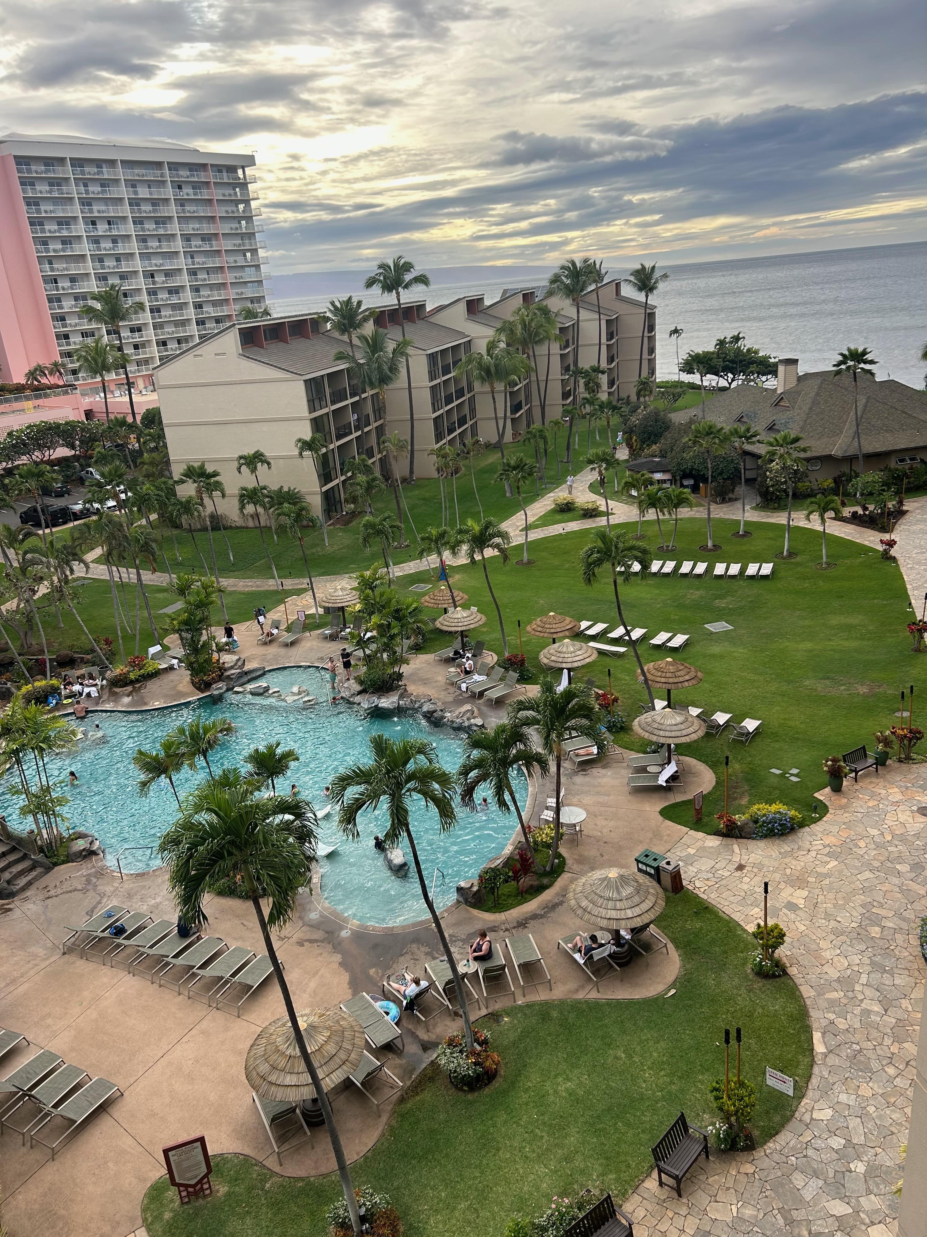 View from our daughter's room, ocean and pool view
