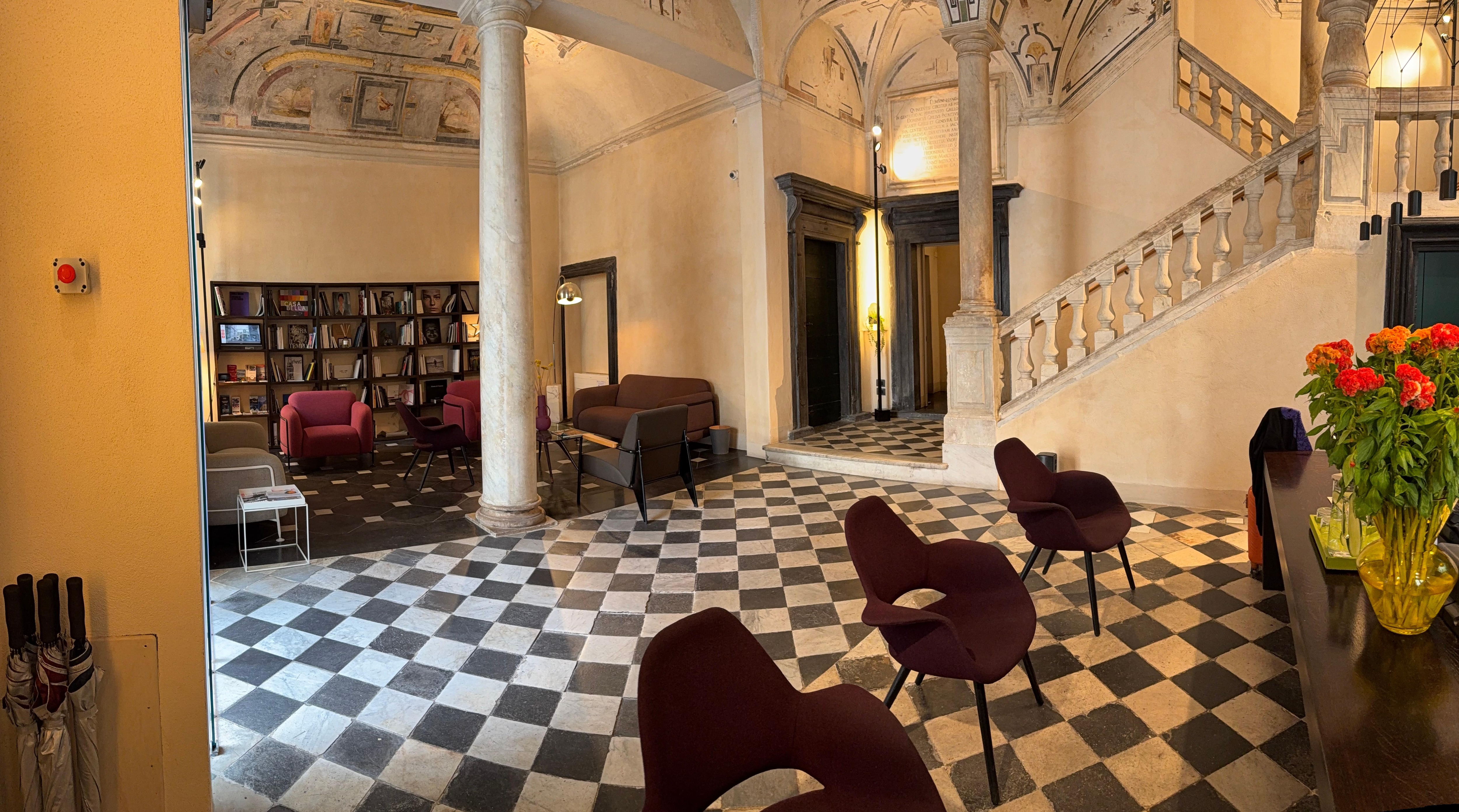 The lobby.