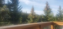 View from the deck of our room, with a wrap-around balcony.