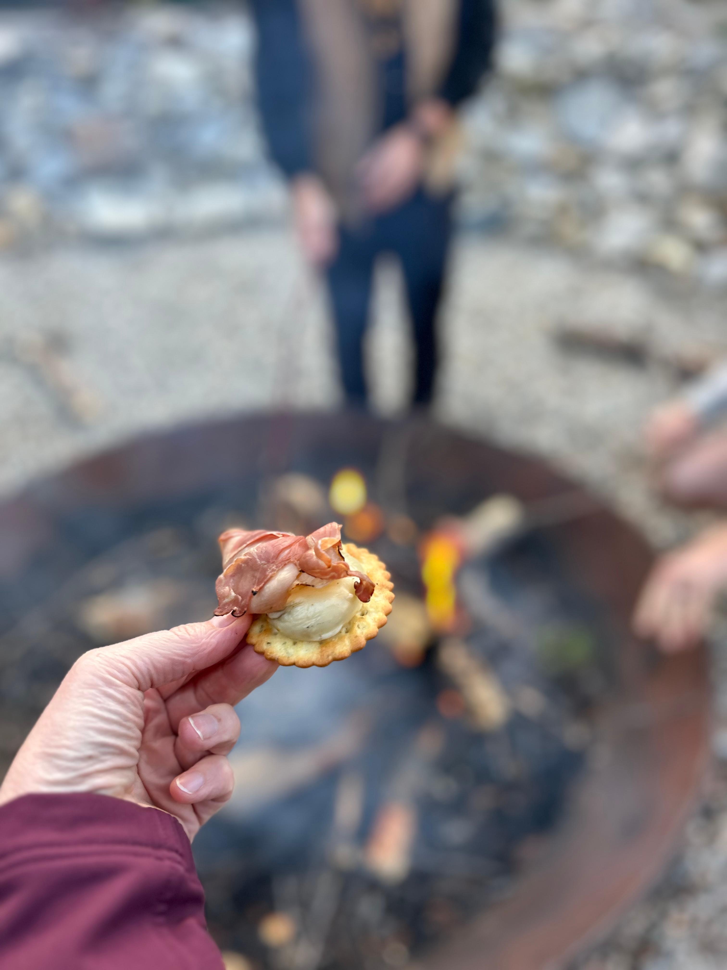 Baby bell and prosciutto 