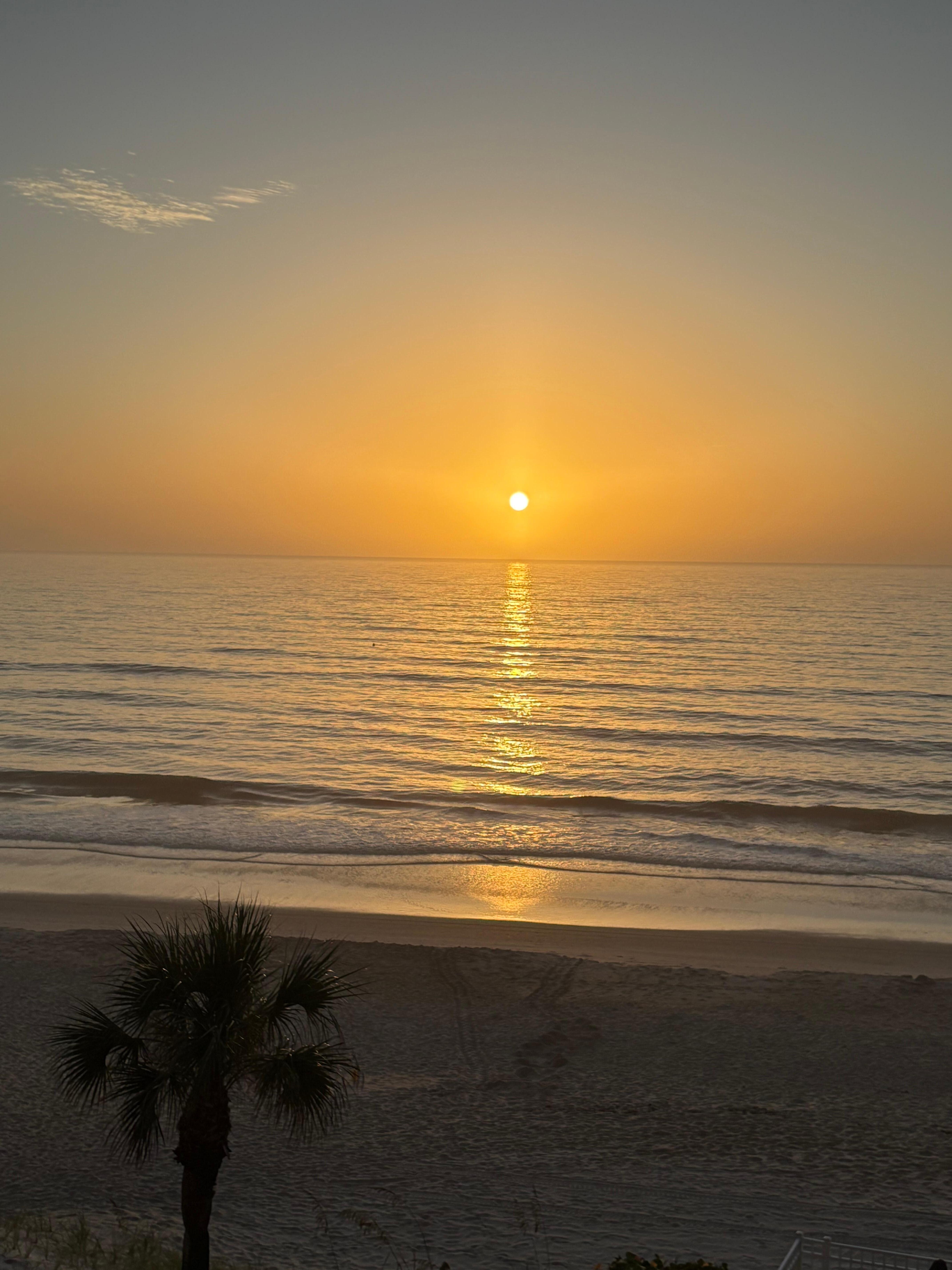 Sunrise from our room. 