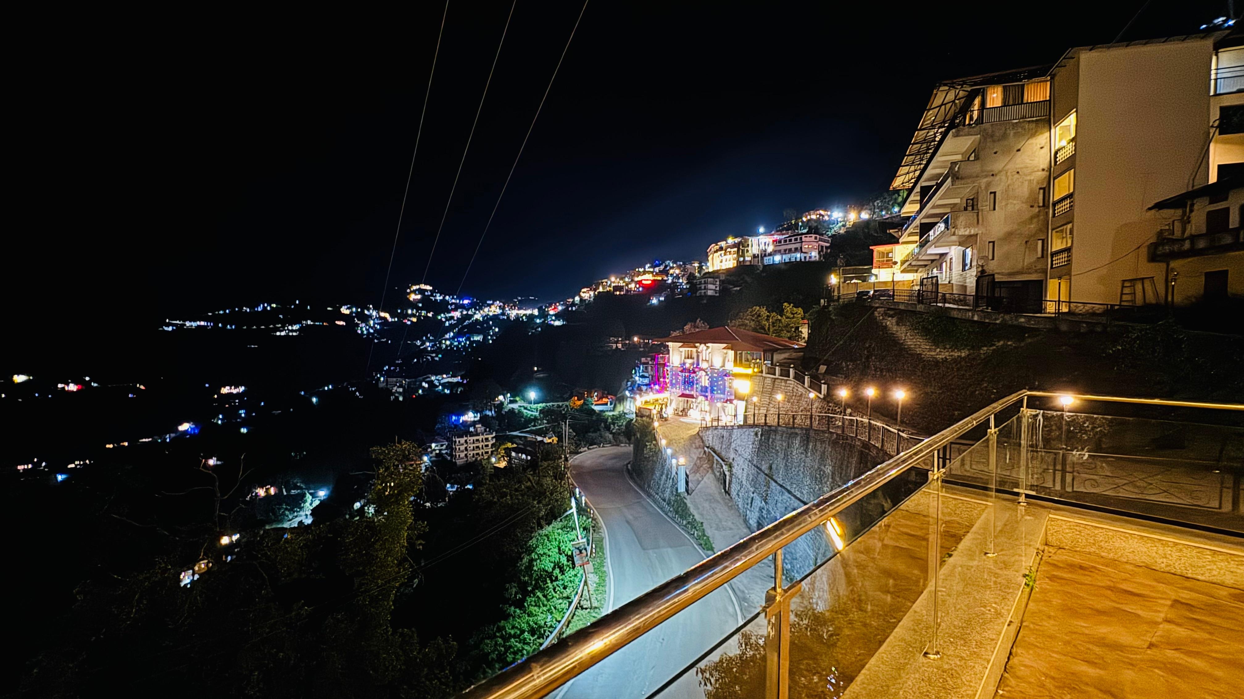Night view from balcony 