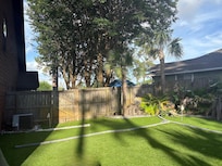 Backyard, side of house