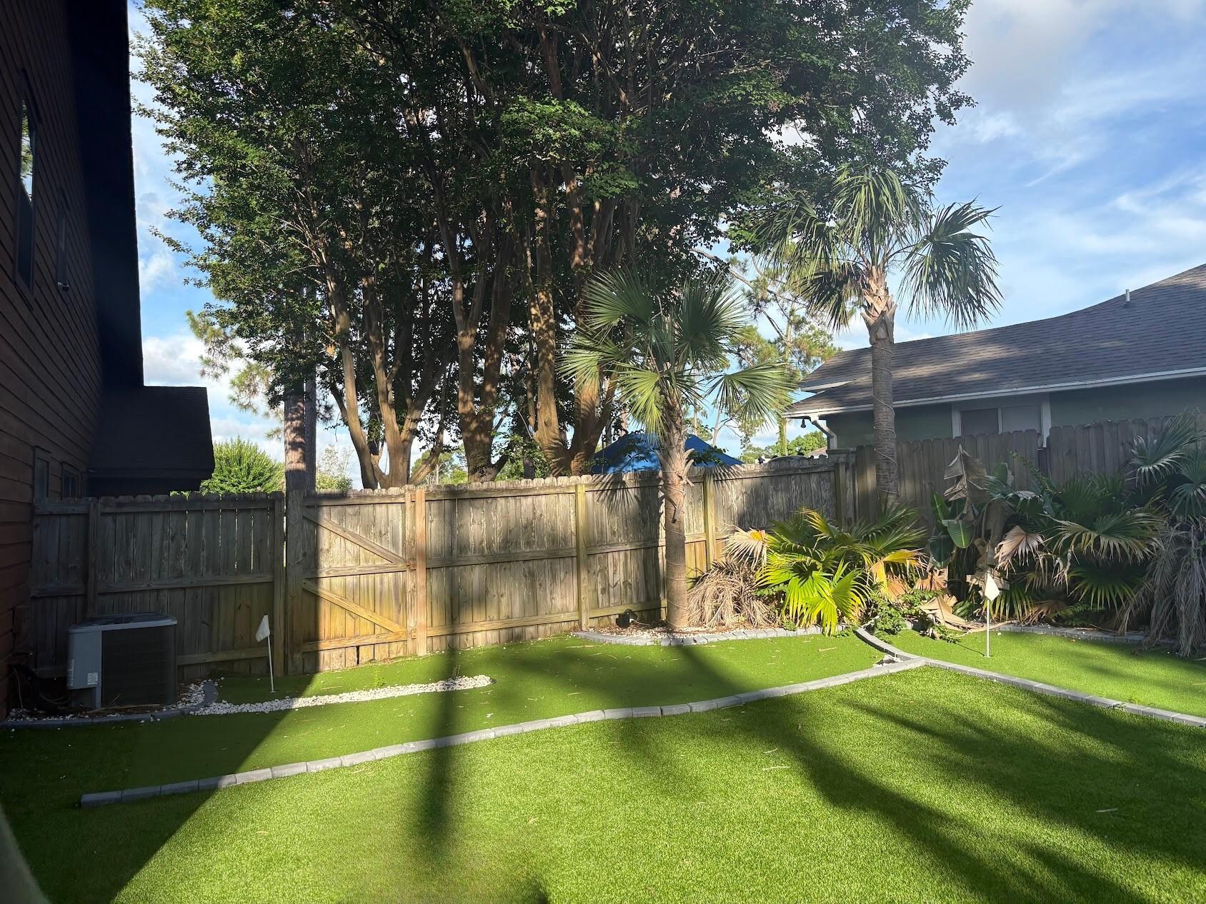 Backyard, side of house