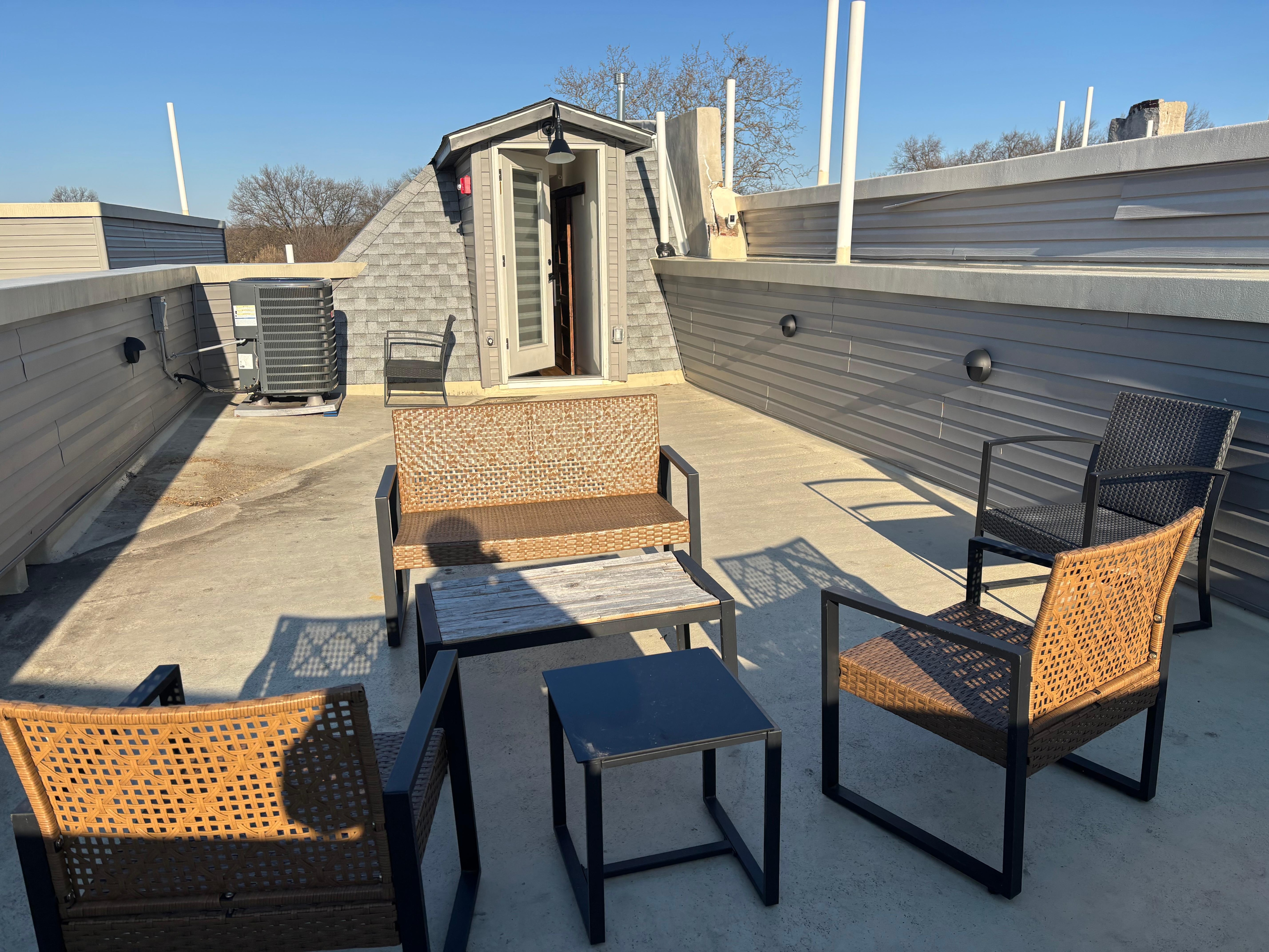 Terrace! Chilly in march but still fun!