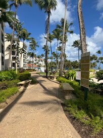 Walkway out in front of unit
