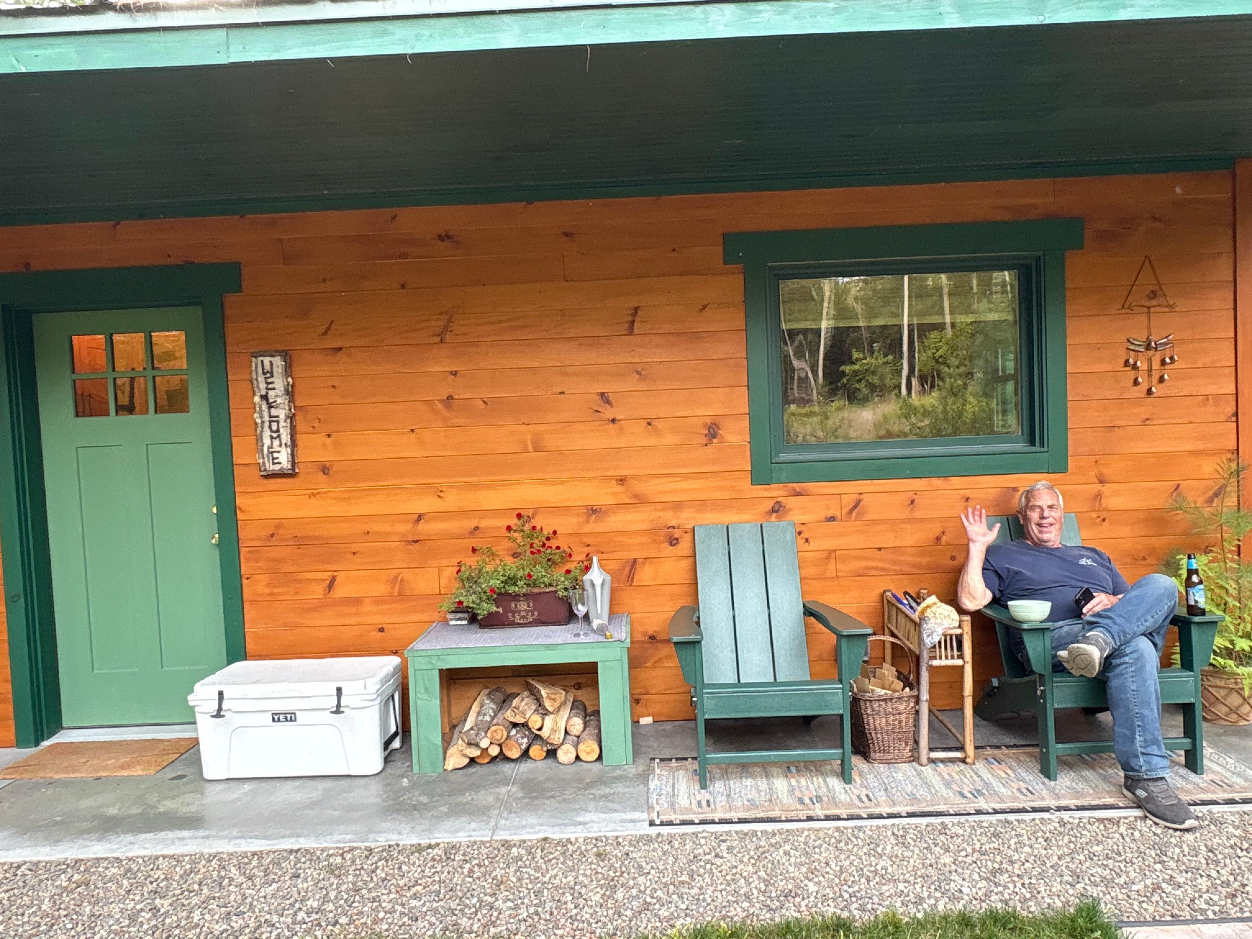 We enjoyed hours at the campfire. 