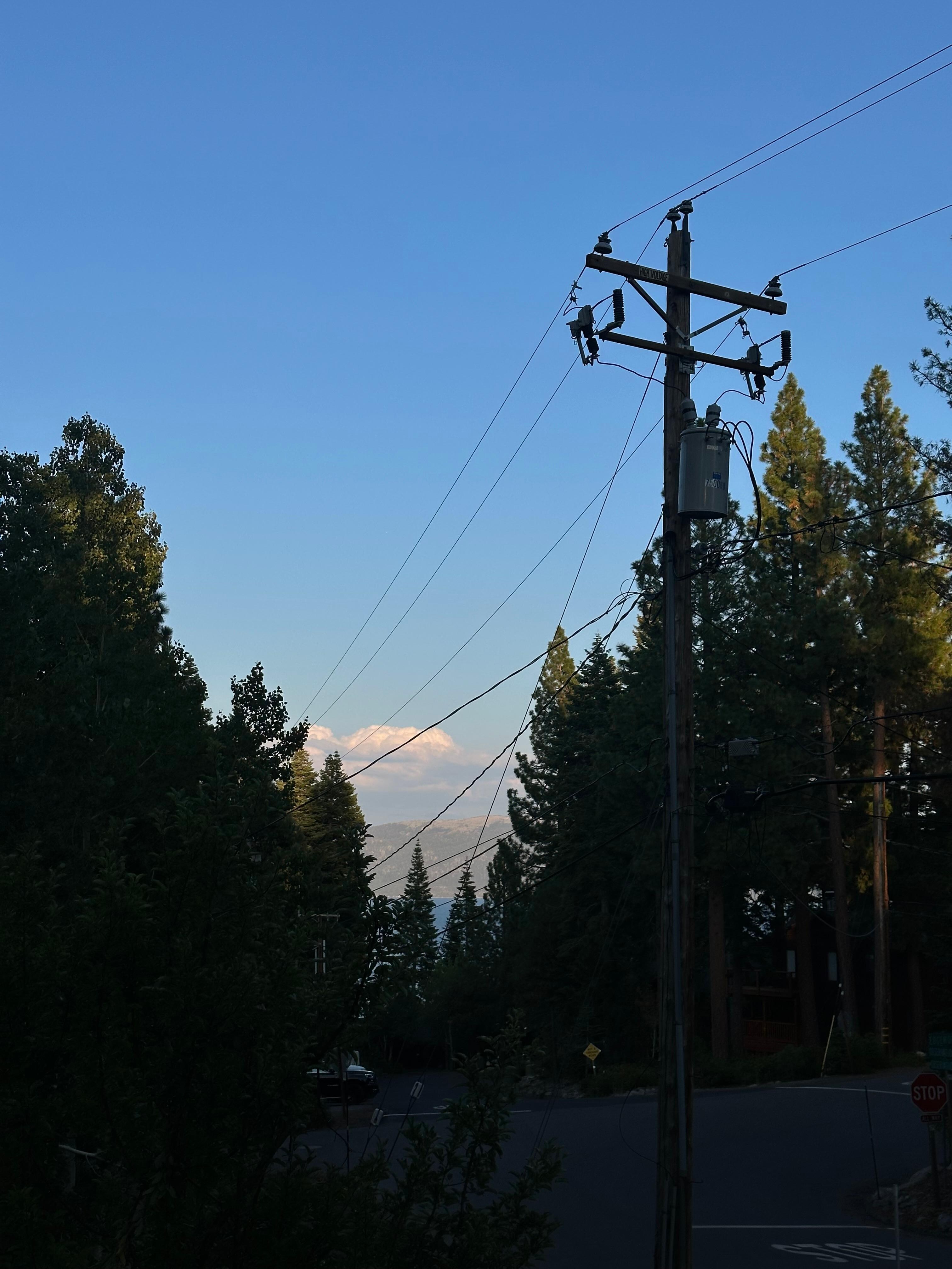 pretty view from the outside grilling area 