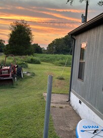 Sunset from the side of the house