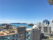 Standing on the balcony