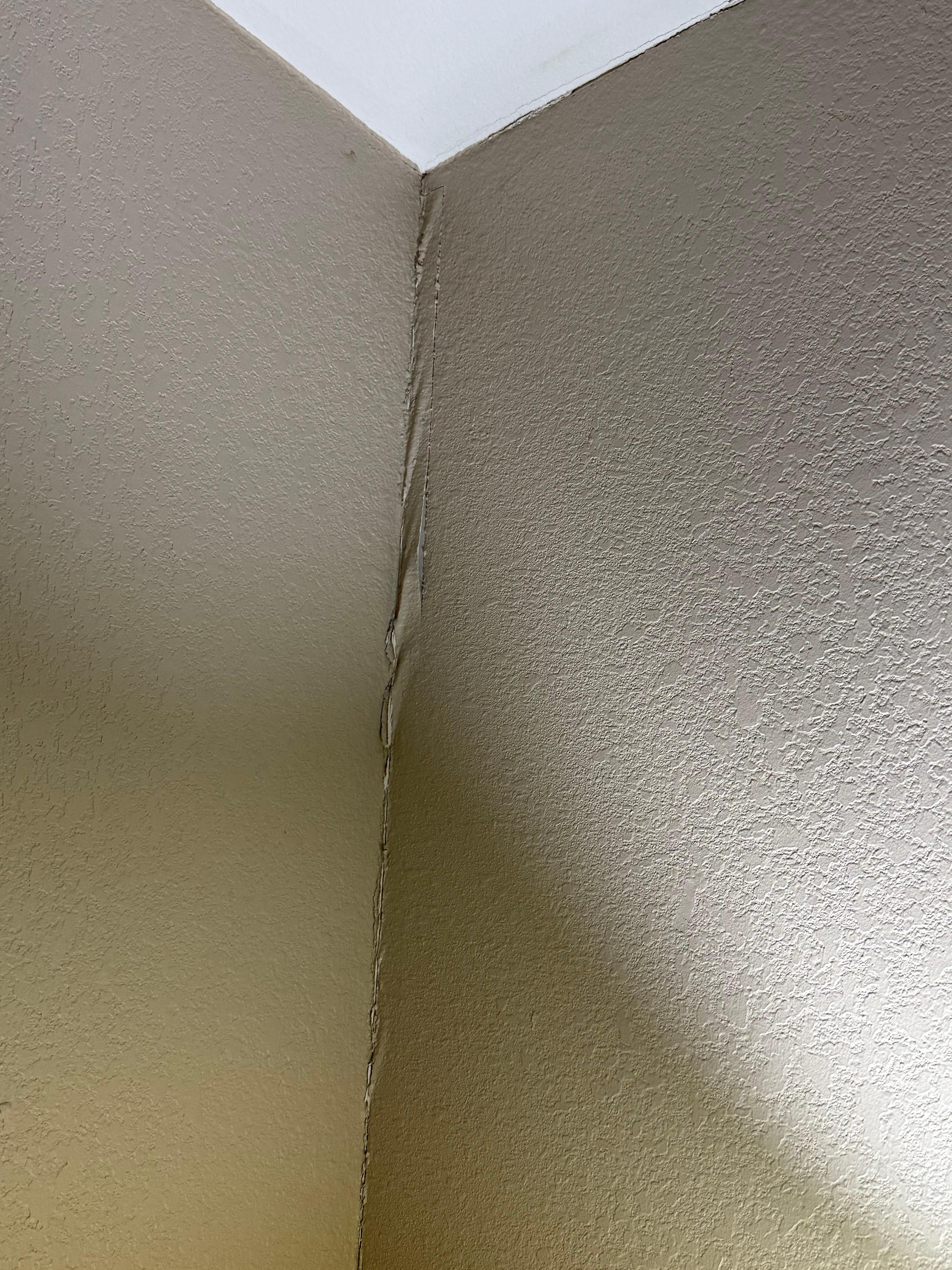 The walls were peeling everywhere 