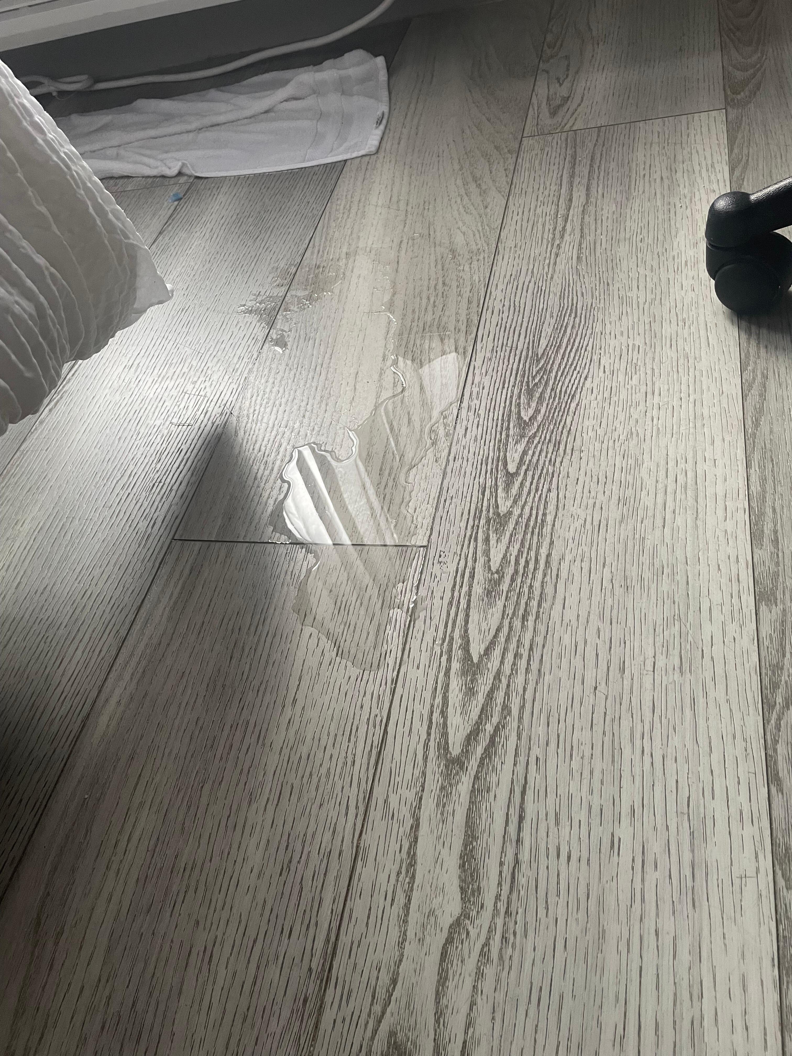 Water all over floor from leaking AC