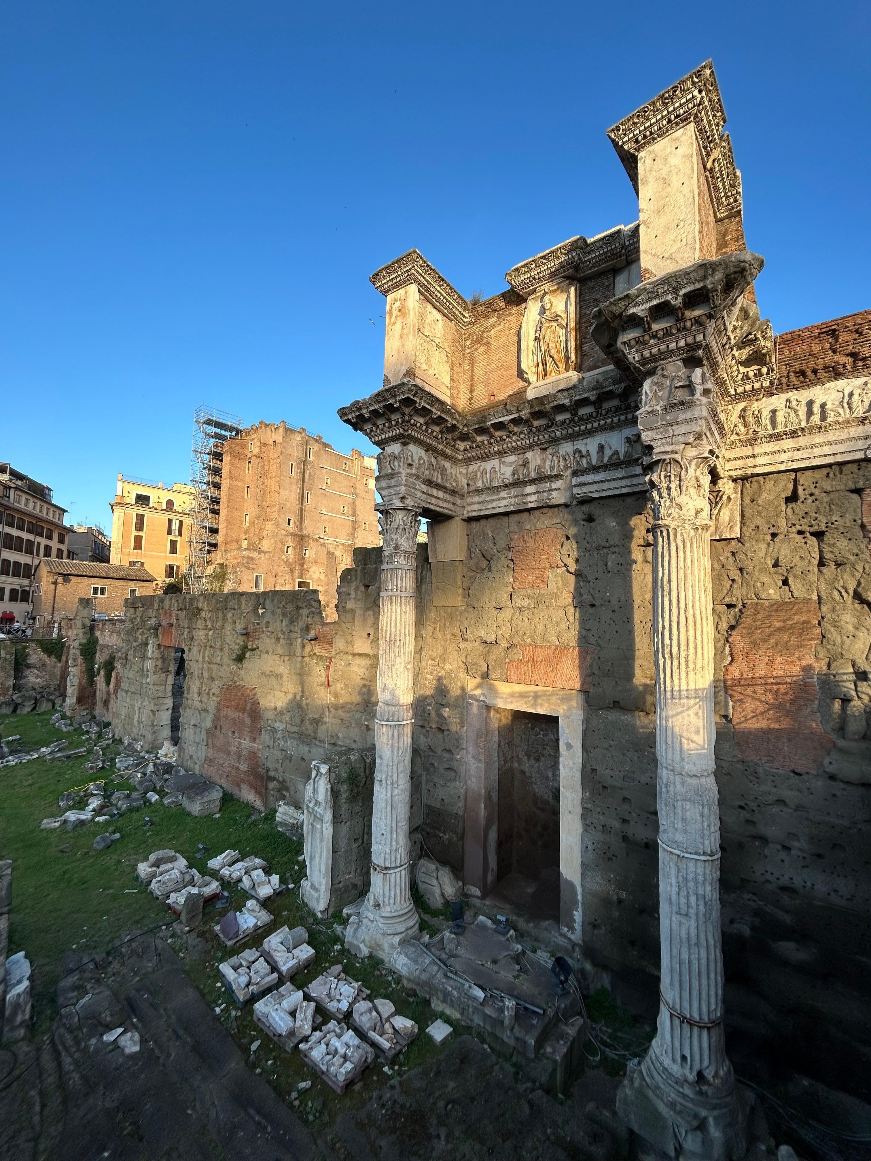 20 feet from the hotel