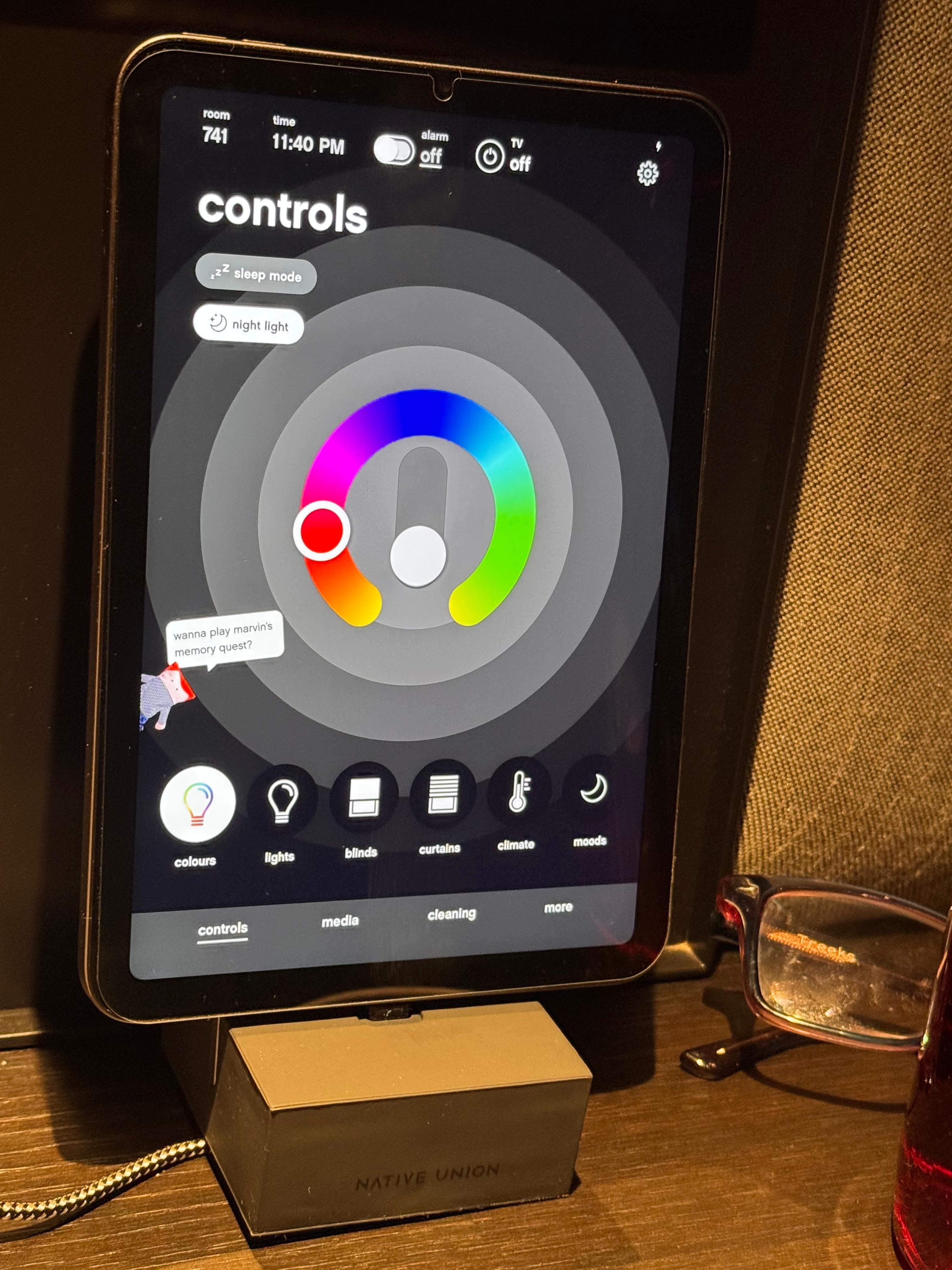 Love how everything was controlled from the iPad 