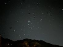 Nighttime view from the balcony