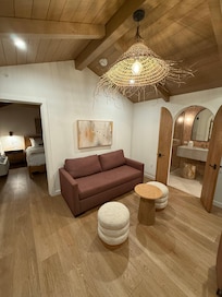 Living area with access to second bathroom