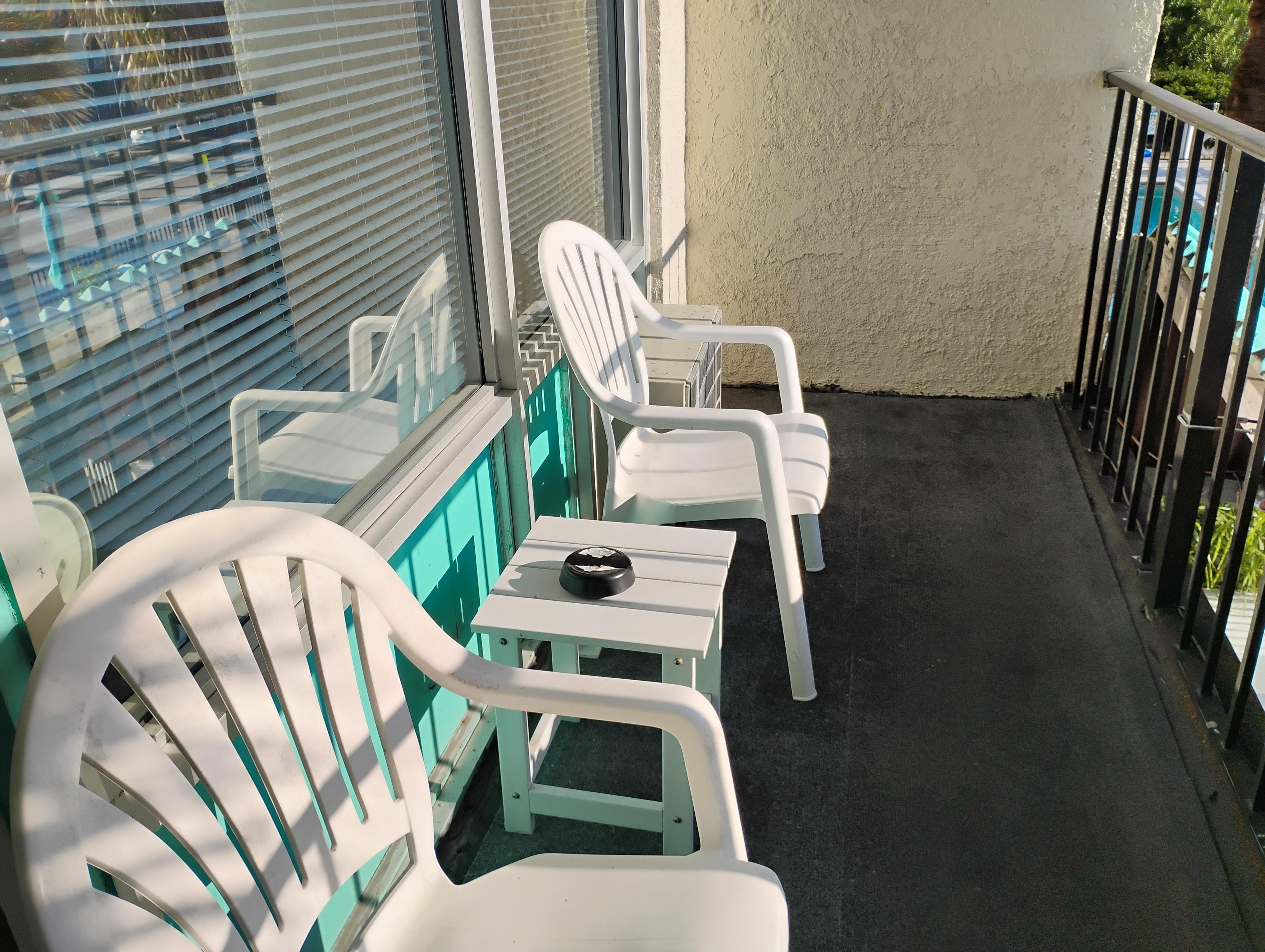 Balcony outside the room.