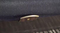 sharp unprotected, other side had protective covering