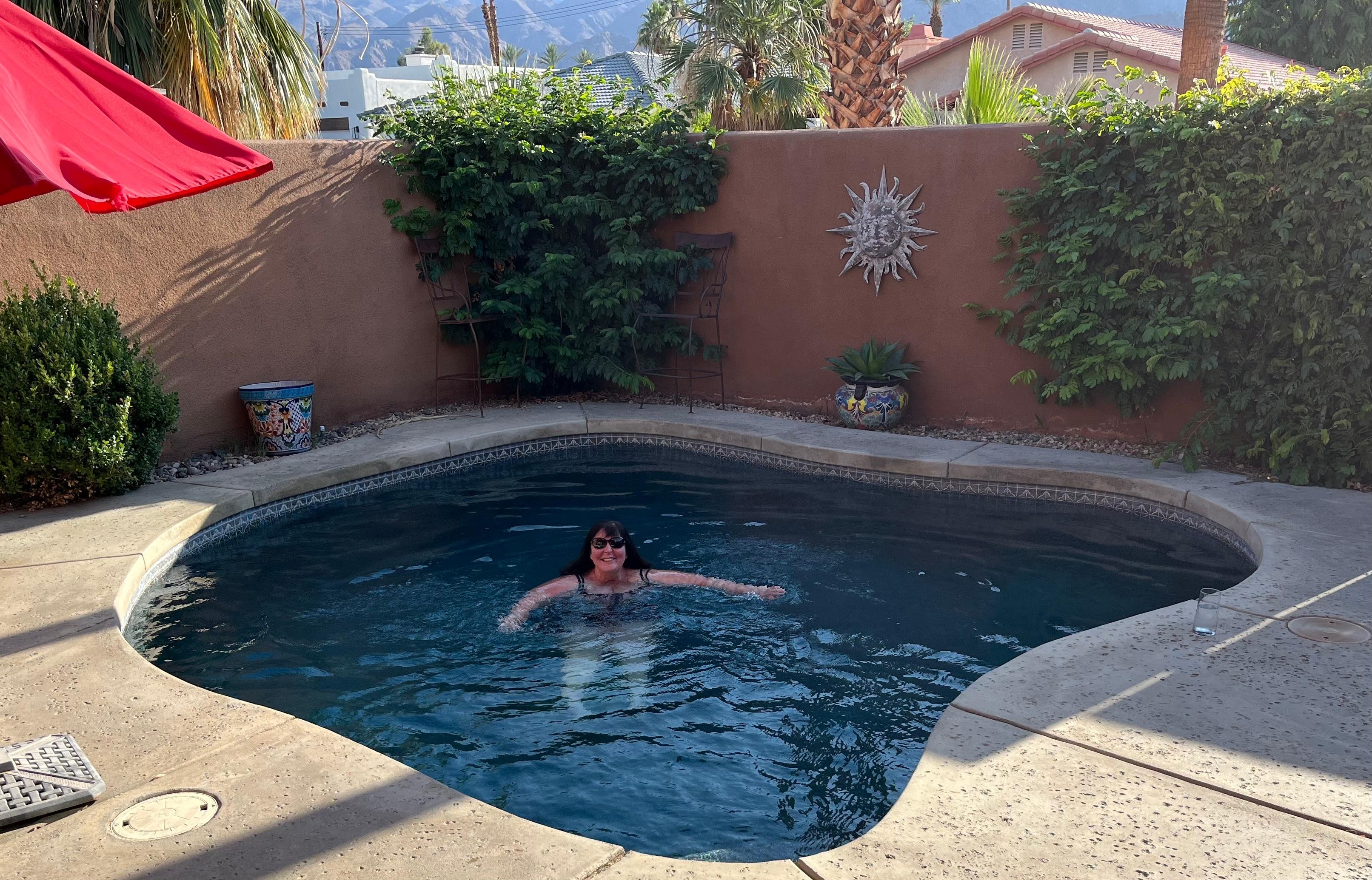 Swimming every afternoon once we retuned from sightseeing for the day. 