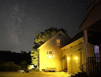 House and Night Sky