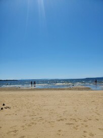 The beautiful beach which is very close to the house