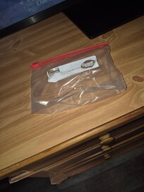 Empty baggie that was on the dresser when we got to room