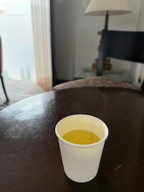フロントにコカ茶があるよ
