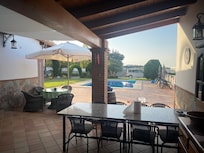 View from the outdoor kitchen