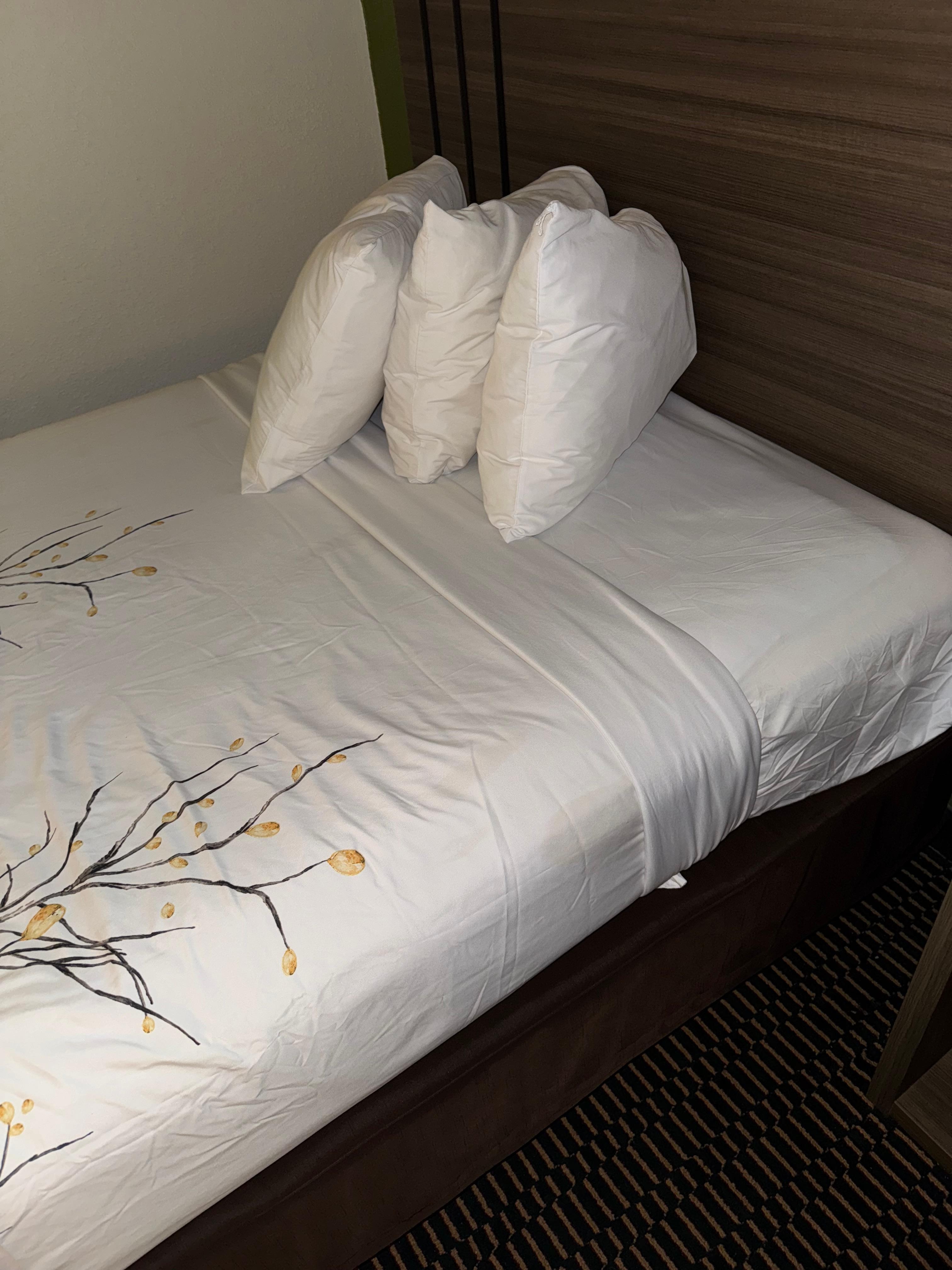 Large stain on outside of sheets