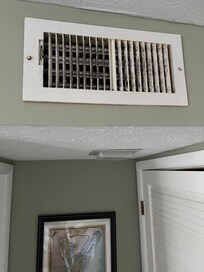 Air vent in living room.