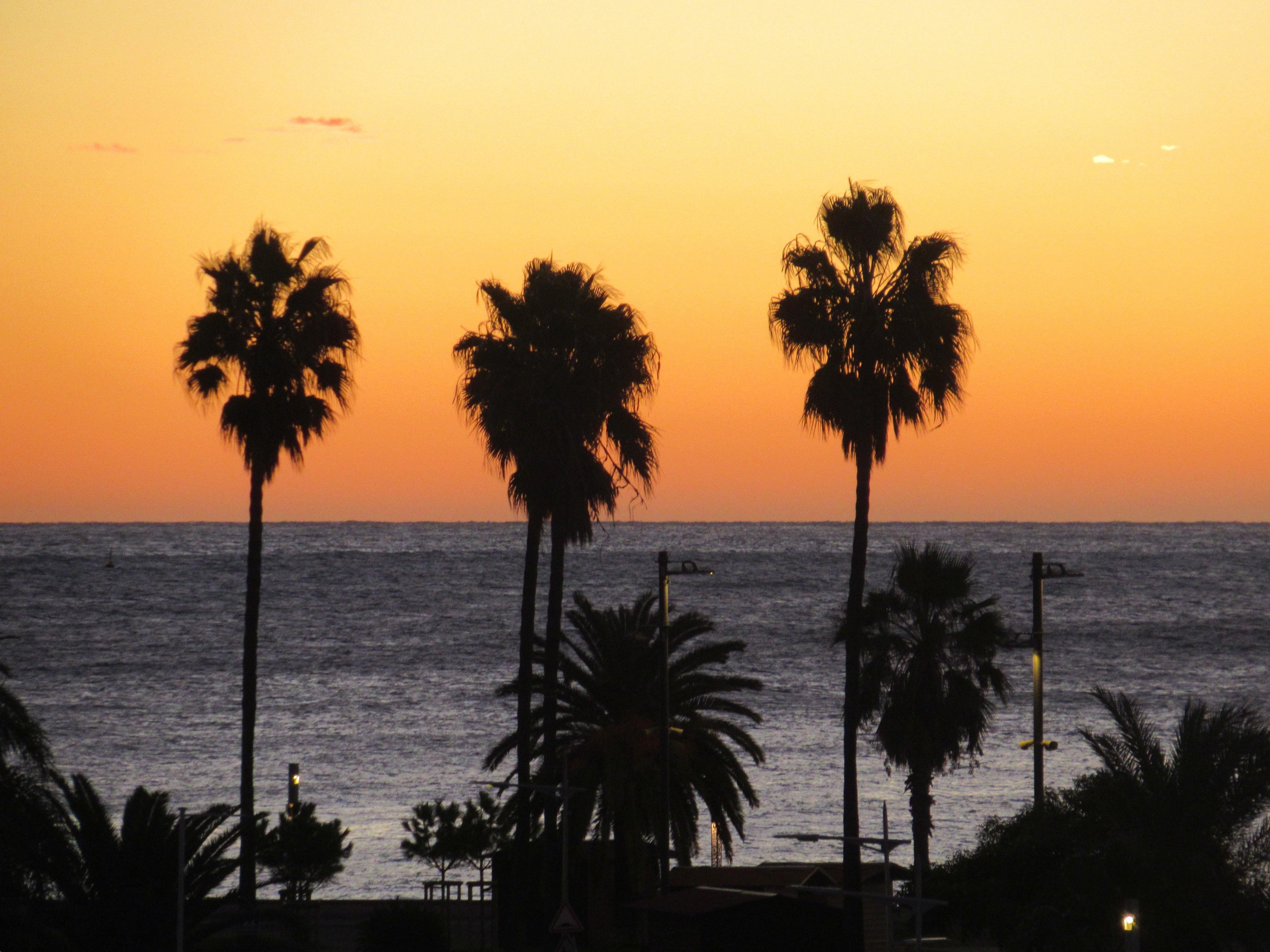 Sunset from the balcony.