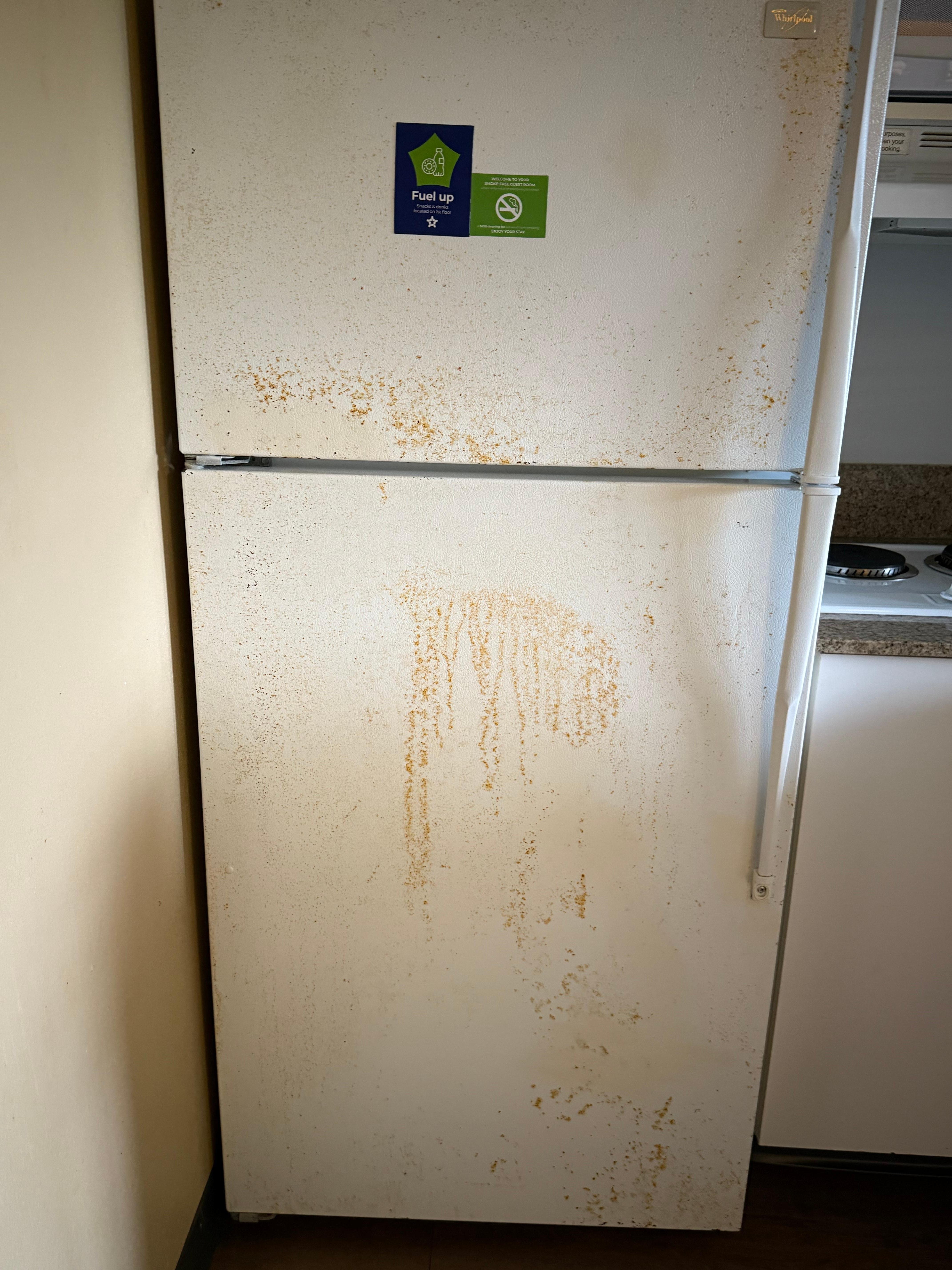 This is the front of the refrigerator