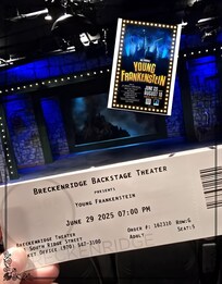 Taking in a fun show at Breckenridge
