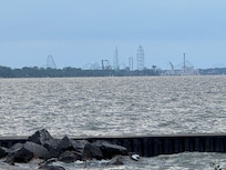 View of Cedar Point from the backyard