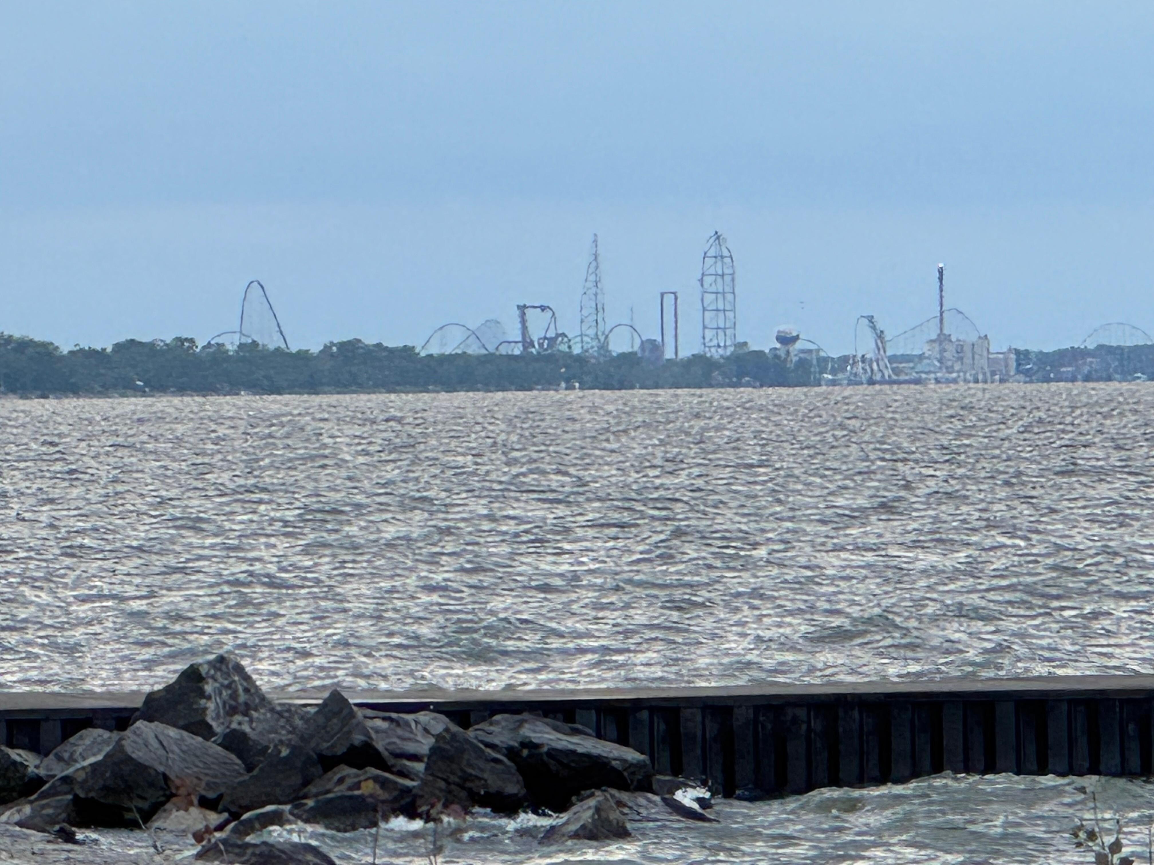 View of Cedar Point from the backyard