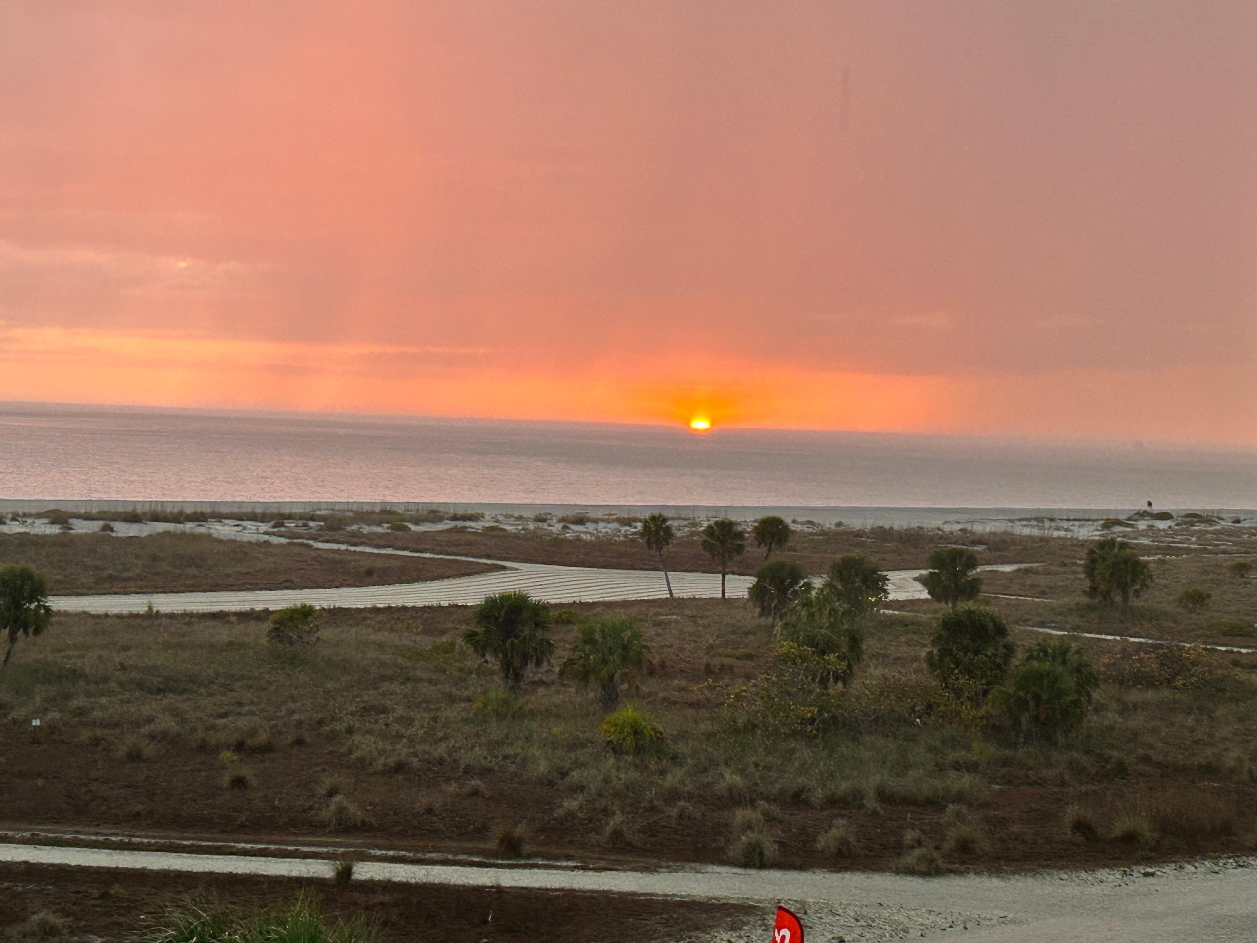 Sunset during our stay